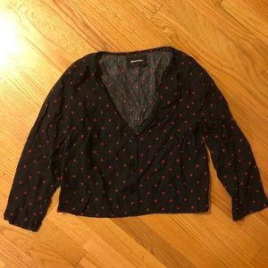Polka Dot Reformation Blouse